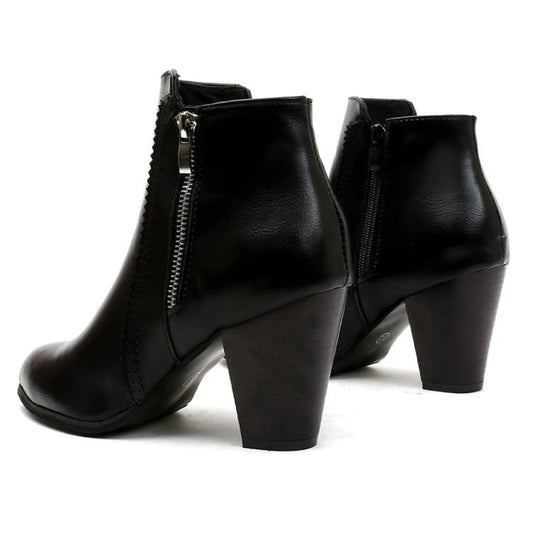 Beatriz- Retro Zipper Boots